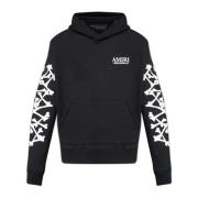 Amiri Sweatshirt med logotyp Black, Herr