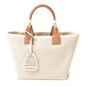 Hermès Vintage Pre-owned Tyg handvskor White, Dam