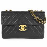 Chanel Vintage Pre-owned Laeder axelremsvskor Black, Dam