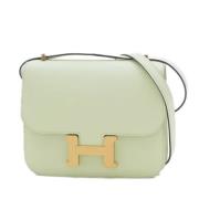 Hermès Vintage Pre-owned Tyg axelremsvskor Green, Dam