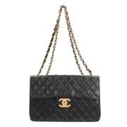 Chanel Vintage Pre-owned Laeder axelremsvskor Black, Dam