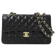 Chanel Vintage Pre-owned Laeder axelremsvskor Black, Dam