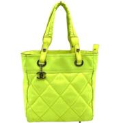 Chanel Vintage Pre-owned Canvas totevskor Yellow, Dam