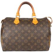 Louis Vuitton Vintage Pre-owned Canvas handvskor Brown, Dam