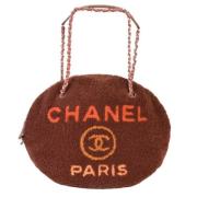 Chanel Vintage Pre-owned Tyg axelremsvskor Brown, Dam