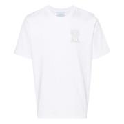 Casablanca Vit Logo Print Crewneck T-shirts White, Herr