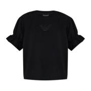 Emporio Armani T-shirt med logotyp Black, Dam