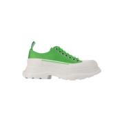 Alexander McQueen Läder sneakers Green, Dam