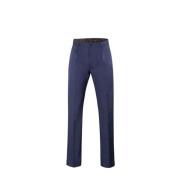 Moorer Stretch bomull chino byxor Blue, Herr