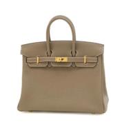 Hermès Vintage Pre-owned Tyg handvskor Beige, Dam