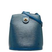 Louis Vuitton Vintage Pre-owned Laeder axelremsvskor Blue, Dam