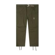 Sacai Khaki Cargo Byxor med Dragsko Ankel Green, Herr