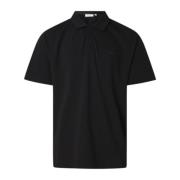 Calvin Klein Mjuk Ottoman Logo Krage Polo Skjorta Black, Herr