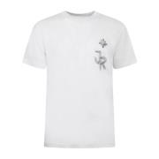 John Richmond Herr Regular T-shirt White, Herr