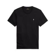 Ralph Lauren Svart T-shirt med logotyp Black, Unisex