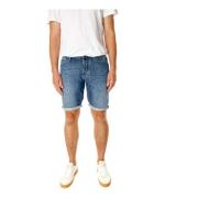 Denham Klassiska Denim Shorts Blue, Herr