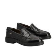 Tod's Läder Brogue Loafers Black, Dam