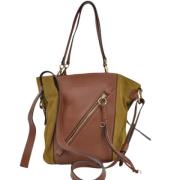 Chloé Pre-owned Pre-owned Tyg axelremsvskor Brown, Dam