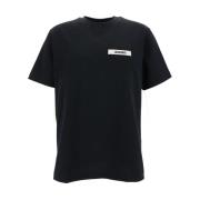 Jacquemus Svart Gros Grain T-shirts och Polos Black, Herr