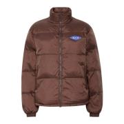 Ball Quiltad Pufferjacka Brun Brown, Dam