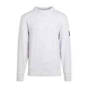 Calvin Klein Logo Patch Sweatshirt Gray, Herr