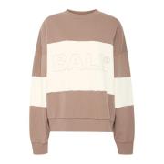 Ball Sommar Chain Crew Neck Sweatshirt Träbrun Brown, Dam