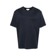 Lardini Marinblå Bomull T-shirt Blue, Herr