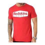 Redskins Bomull Logo Print T-shirt Red, Herr