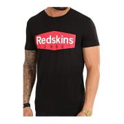 Redskins Bomull Logo Print T-shirt Black, Herr