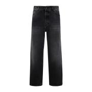Haikure Spider Black Cropped Jeans Black, Dam