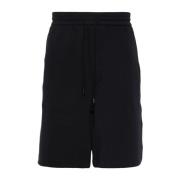 Emporio Armani Regular Fit Navy Bermuda Shorts med Logo Bands Blue, He...