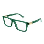 Gucci Klassiska solglasögon med metalldetaljer Green, Unisex