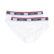 Moschino Vitt underkläder med bronsdetalj White, Herr