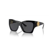 Versace Modiga fyrkantiga solglasögon Black, Dam