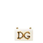 Dolce & Gabbana Stiliga Läderhandväskor White, Unisex