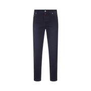 Kiton Blå Tapered Denim Jeans Blue, Herr