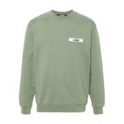 Jacquemus Olivgrön Crew Neck Sweater Green, Herr