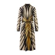 Roberto Cavalli Gyllene Ray Of Gold Sidenskjol Multicolor, Dam