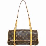 Louis Vuitton Vintage Pre-owned Canvas axelremsvskor Brown, Dam