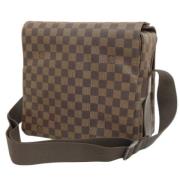 Louis Vuitton Vintage Pre-owned Tyg axelremsvskor Brown, Dam