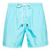 Barba Polyester Badshorts med sidofickor Blue, Herr