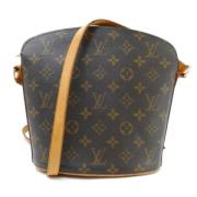 Louis Vuitton Vintage Pre-owned Canvas axelremsvskor Brown, Dam