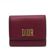 Dior Vintage Pre-owned Laeder plnbcker Red, Dam