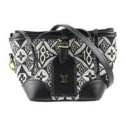 Louis Vuitton Vintage Pre-owned Canvas axelremsvskor Black, Dam