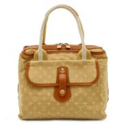 Louis Vuitton Vintage Pre-owned Tyg louis-vuitton-vskor Beige, Dam