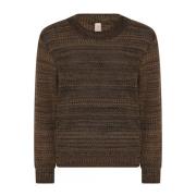 Skovhuus Mix Colour Pullover Blus Hasselnöt Brown, Dam