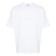 Lanvin Broderad Loop T-shirt White, Herr