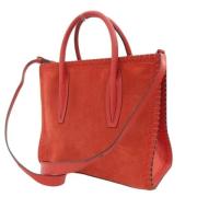 Christian Louboutin Pre-owned Pre-owned Tyg totevskor Red, Dam