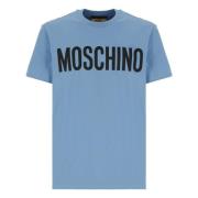 Moschino Ljusblå T-shirt och Polo Blue, Herr