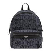 Moschino Ryggsäck med logotyp Blue, Dam